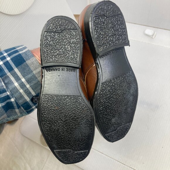 Vtg 1960s new deadstock oxford wingtip child baby shoes sz 11 - Picture 3 of 7